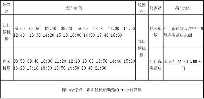 江门候机楼最新时刻表全面解析