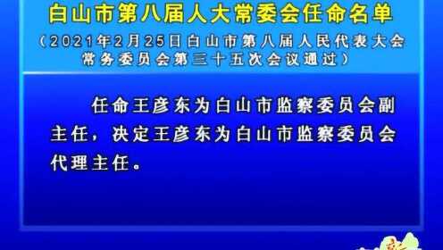 白山市政府领导层新变化，任免更新及未来展望