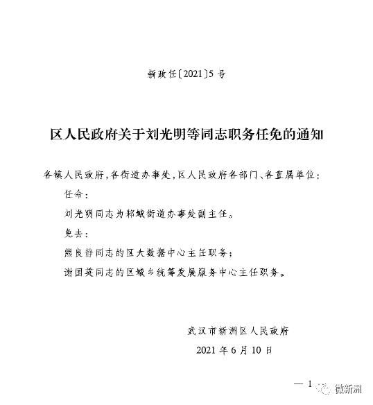 群加乡人事任命动态更新