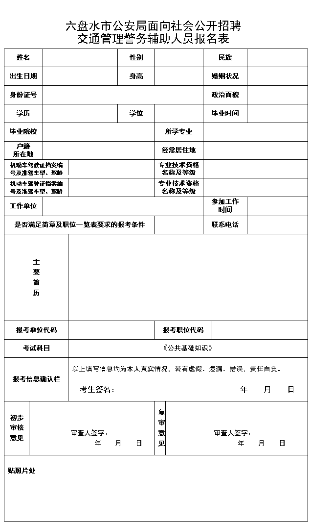 六盘水市园林管理局招聘启事发布